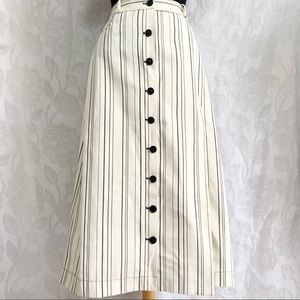 Altuzarra striped midi skirt size 42 NWT